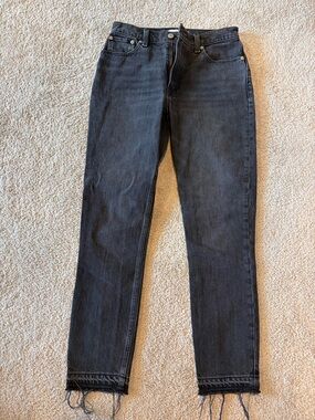 Abercrombie & Fitch Charcoal Black skinny high rise jeans size 26